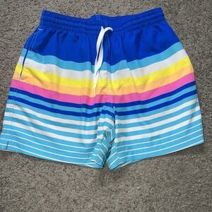 NWOT Chubbies The Newports Swim Trunks Men's Medium Striped Mesh Lined Shorts